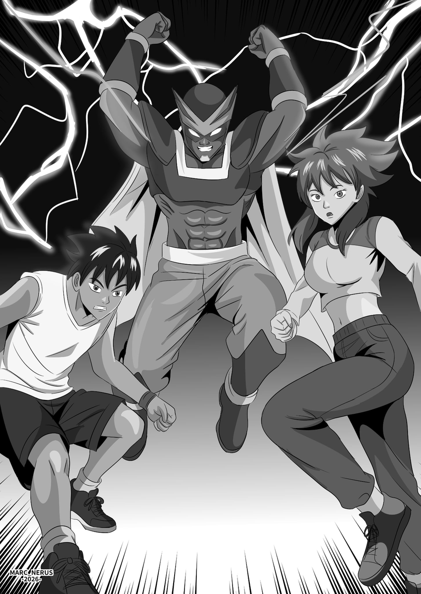 MarcAnthonySan8's tweet photo. Dibujo inspirado en la obra Human Hero de @human.hero.manga_ 🦸‍♂️

Tomé uno de mis dibujos y lo transformé a tonos grises, agregando las máscaras que aparecen en el último capítulo. Espero que les guste el resultado. ✍️🖤

#MangaPeru #ArtePeruano #MangaArt #DibujoManga #Arte https://t.co/W99nVufS7B