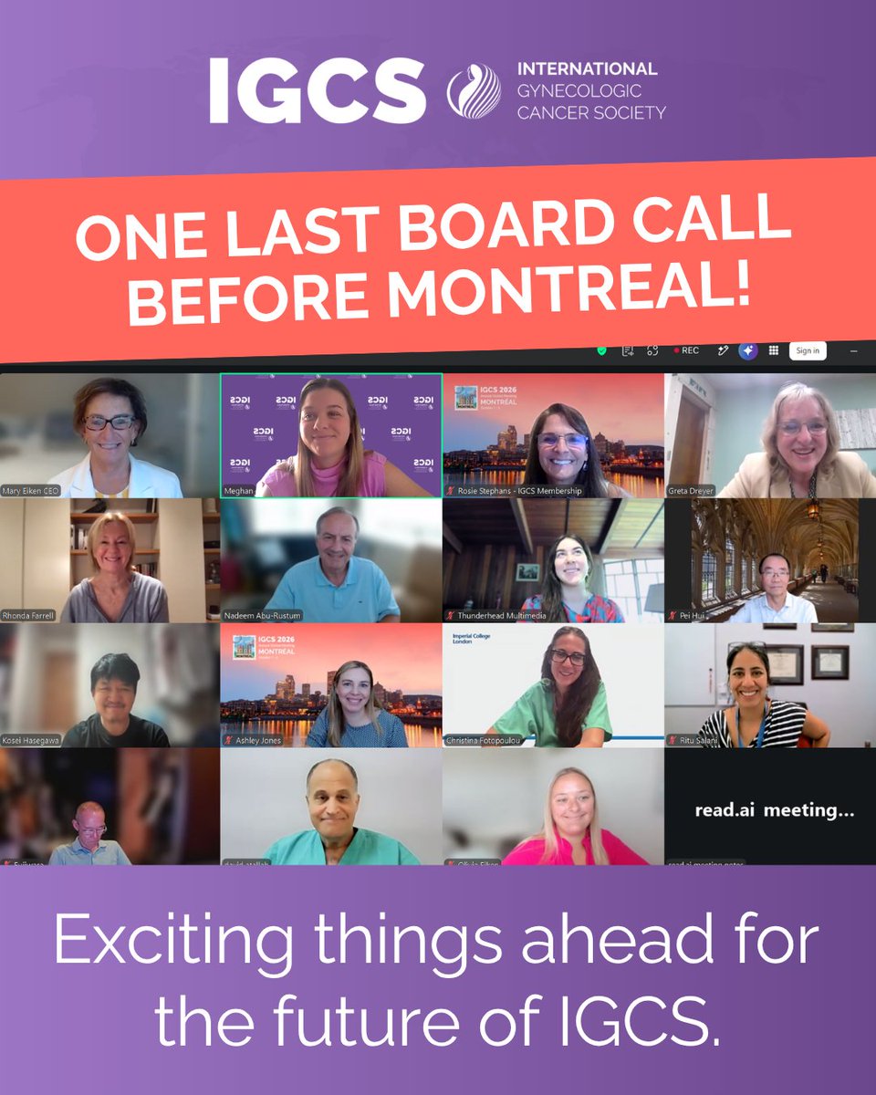 IGCSociety's tweet photo. 🌟 The IGCS Board of Directors met today to wrap up a few final items ahead of our in-person 2026 Board of Directors Meeting in Montréal! We have big things planned for the future of IGCS — stay tuned! https://t.co/QwOWlvT5w9