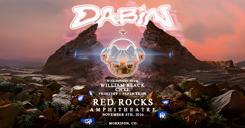 RedRocksCO's tweet photo. SUPPORT ADDED: @williamblackofc, CHYL, @frosttopmusic and @PaperSkies_Sc join @dabinmusic at #RedRocksCO on Friday, Nov. 6!
π« https://t.co/tc5f40ICA9 https://t.co/E13XRWtL4n