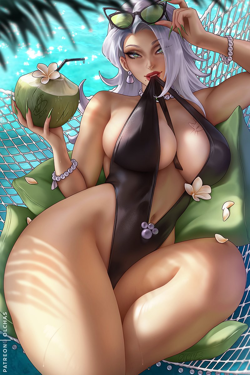 OlchaSArt's tweet photo. Summer Black Cat v2 🌿💖

#MarvelRivals https://t.co/TsRSG3k1MF