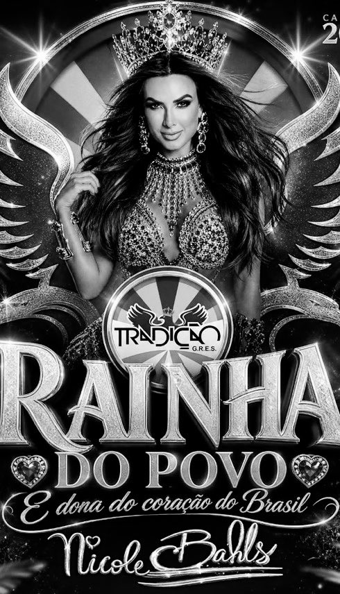 barrracao's tweet photo. 🚨 CANCELADO: A escola de samba Tradição cancelou o enredo que homenagearia Nicole Bahls. Conforme a nota divulgada pela agremiação, a decisão foi tomada após a incompatibilidade da agenda da artista. https://t.co/vfgBfwYUKj