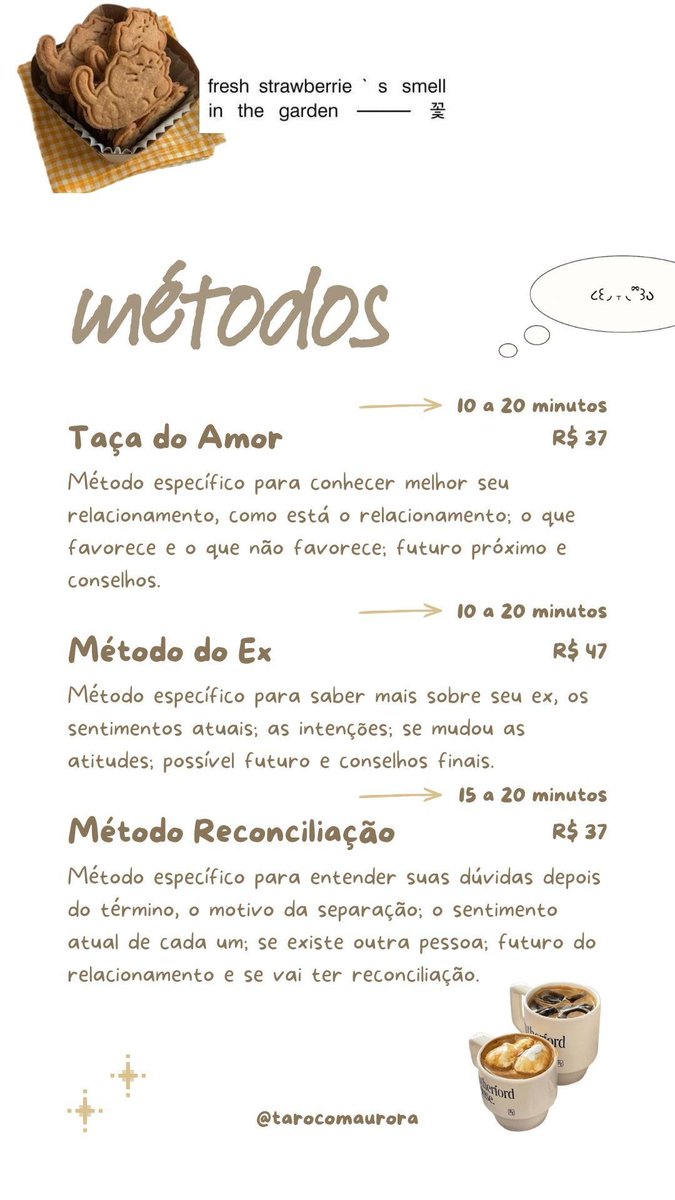 tarocomaurora's tweet photo. VAGAS PARA ATENDIMENTO HOJE

Sim ou Não — R$ 3
Conselho — R$ 13
1 pergunta simples — R$ 13
3 perguntas simples — R$ 23
1 pergunta detalhada — R$ 57
3 perguntas detalhadas — R$ 77
 
PIX &amp; Cartão de Crédito
✨️ https://t.co/UZwsyIoIqU ✨️ https://t.co/qFbrz6tFEj