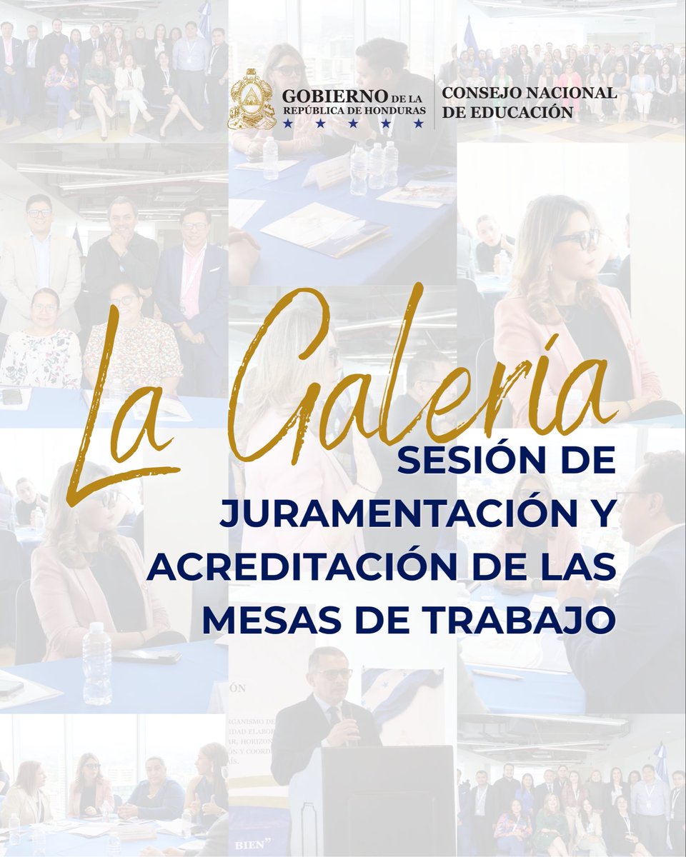 CONED_HN's tweet photo. ¡Te invitamos a recorrer La Galería!📸

Desliza 👉 y mira quiénes formaron parte de la histórica Sesión de Juramentación y Acreditación de las Mesas de Trabajo del Consejo Nacional de Educación.
 
#EducaciónHonduras #CNEHonduras #Juramentación #MesasDeTrabajo #GobiernoDeHonduras https://t.co/ZturkboLNN