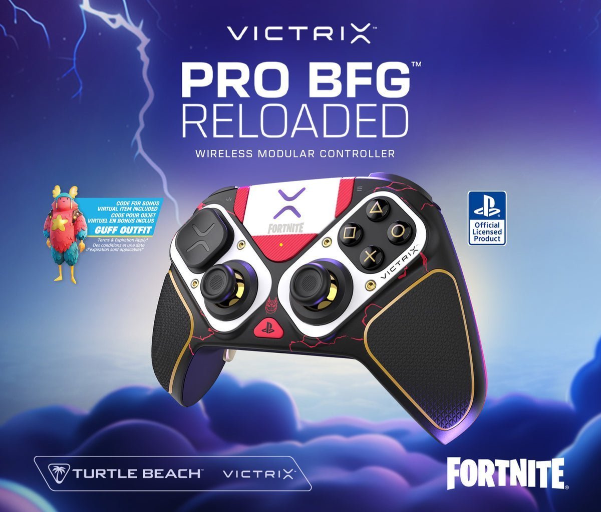 Lupio93's tweet photo. New Turtlebeach × Fortnite Controllers

Price:
- $209.99

virtual item codes included following cosmetics:

 Xbox:
- Jellie Outfit 

PS:
 - Guff Outfit 

PC:
 - Nite Owl Pickaxe https://t.co/kjb5sQfbjc