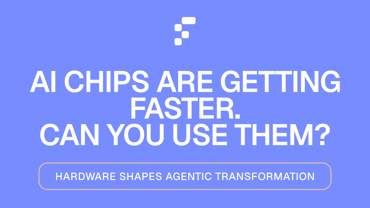 FlashbackSocial's tweet photo. Fast silicon. Hard enterprise choices.

OpenAI made a fast chip. Can your enterprise use it? Usually, you buy the API, not the silicon. 

Compare model fit, access, governance, latency, portability, and cost per accepted outcome. 

Hardware is part of Agentic Transformation.

https://t.co/Ipu5hHasqc