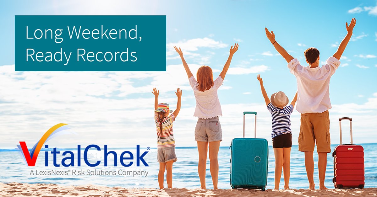VitalChek's tweet photo. Long weekend prep ✈️ Make sure important records are easy to access before plans get busy.
https://t.co/upksrcKJYM
#TravelPrep #VitalRecords https://t.co/EnGklLP3su