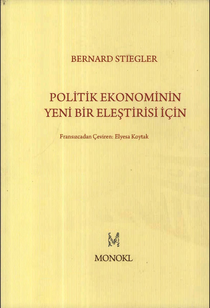 grandrecit's tweet photo. parçalanmasıyla sonuçlandı(...)Bu durumda yapılması gereken libidinal ekonominin bir eleştirisidir: Politik ekonominin yeni bir eleştirisi gereklidir ve bu, libidinal ekonominin farmakolojik eleştirisiyle mümkündür."

-Bernard Stiegler https://t.co/hNZoEDhmdN