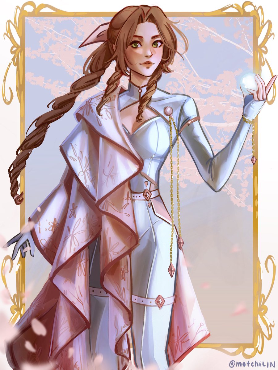 motchilin's tweet photo. Aerith 🌸 #ff7 https://t.co/QRSYCtyfKE