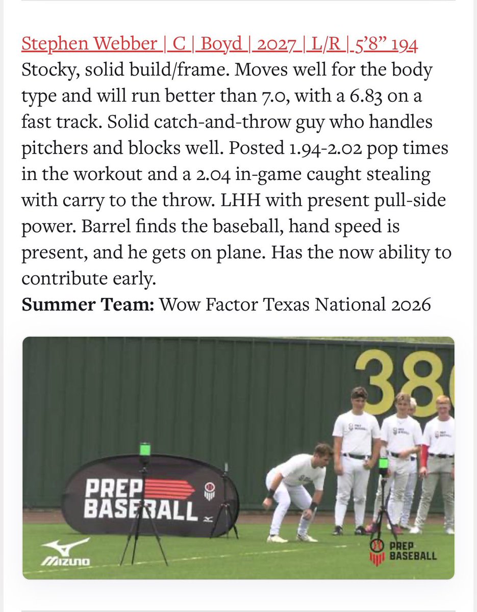 _StephenWebber's tweet photo. Thank you @MSemlerPBR for the write up. Excited to get after it this fall. @BoydJacketBsB @MarlinsBSB @LandryMayo https://t.co/ELtjrxkjtT