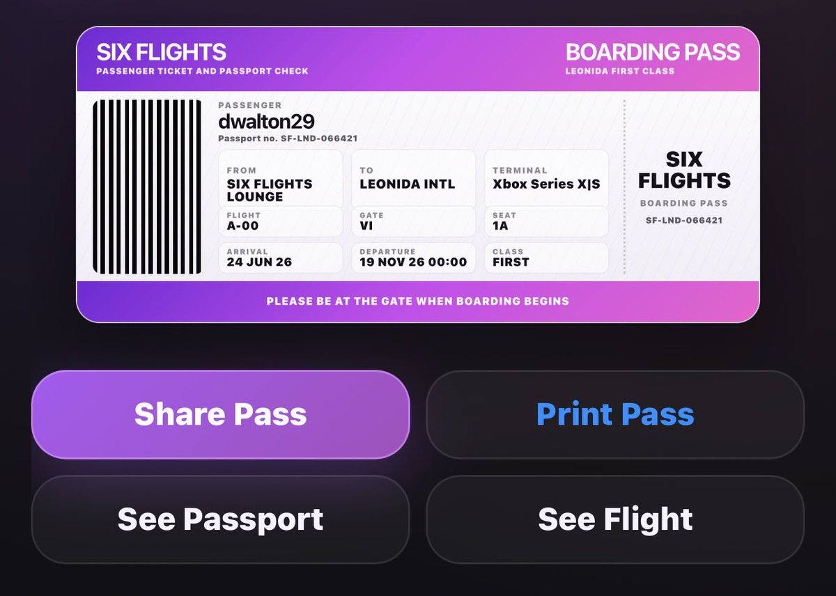 6Flights's tweet photo. Be Ready for Leonida 🌴✈️

Grab your personalised ticket, get your unique flight seat, and be ready for landing 👇

https://t.co/PyabERiCQh

#GTA #GTAVI #GTA6 https://t.co/DuvOQWeKZP