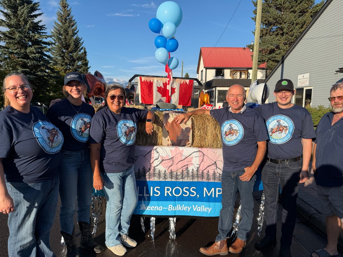 ellisbross's tweet photo. A huge turnout at the Bulkley Valley Fall Fair Parade in Smithers last night!

Thank you to all the volunteers who helped make the parade possible, and a special shoutout to Vihar Construction for letting us use their truck!

While you’re at the fair, make sure to stop by my office’s booth in the mall. I’ll be there on Friday and Saturday and look forward to seeing many of you.

Enjoy the fair!