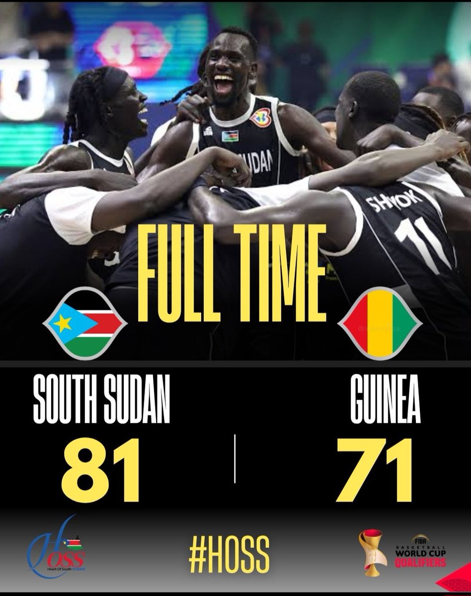 athior_daniel's tweet photo. Congratulations to the Gains of the Nile, the #brightStars, on their decisive victory over Guinea with a score of 81–71 in the #FIBA Basketball World #Cup2027 African Qualifiers Group.
Wishing you continued success in the remaining two games before you return home.
#hope #SSOX https://t.co/OePI8dik7k