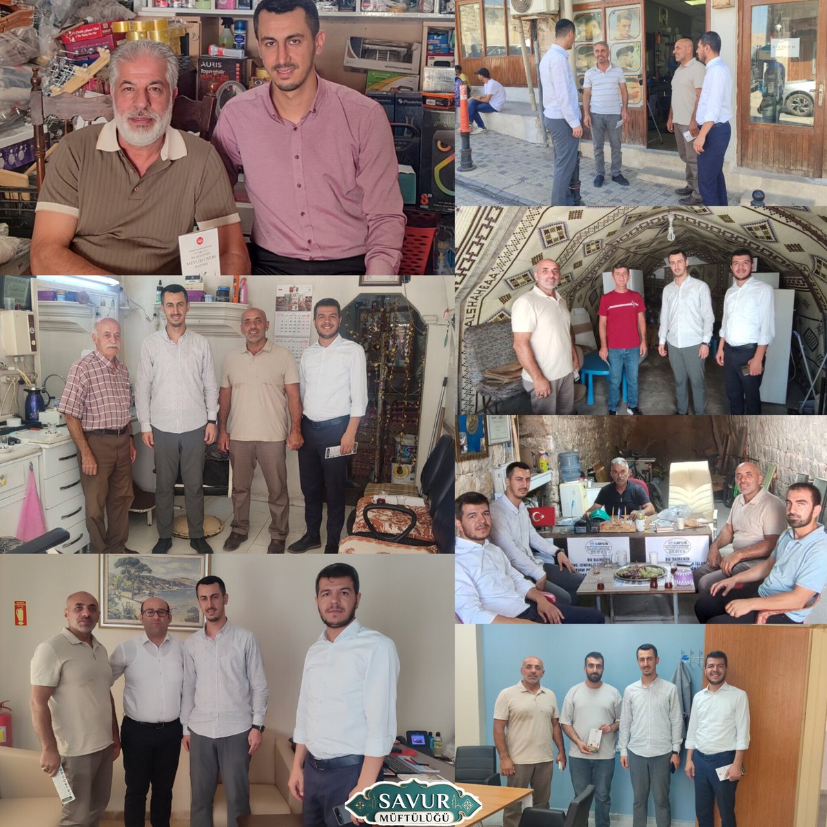 SavurMuftulugu's tweet photo. Mevlid-i Nebî Haftası’nın feyzini ve bereketini gönülden gönüle taşımaya devam ediyoruz.
​İlçe Müftümüz Sayın Ömer MANTIR,İlçe Vaizimiz Ahmet DOĞAN ve Manevi Danışmanımız İzzettin OCAKÇI Hocamız ile birlikte Mevlid-iNebî Haftası münasebetiyle kıymetli esnaflarımızı ziyaret ettik. https://t.co/2KBb0jMEgh