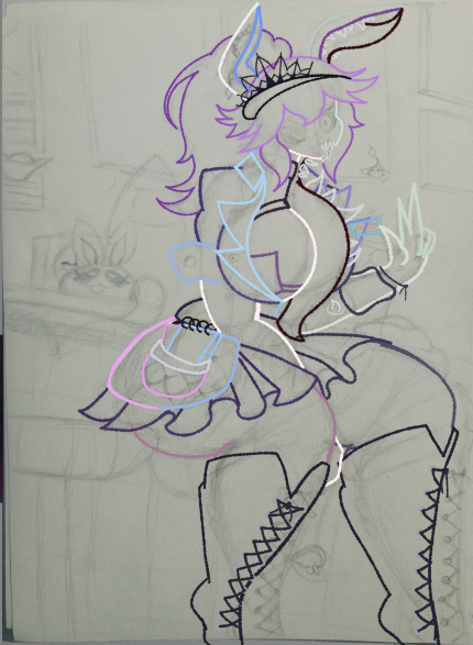 bonnling's tweet photo. This drawing is kindof beating my ass (WIP) https://t.co/fpssoFIKTZ