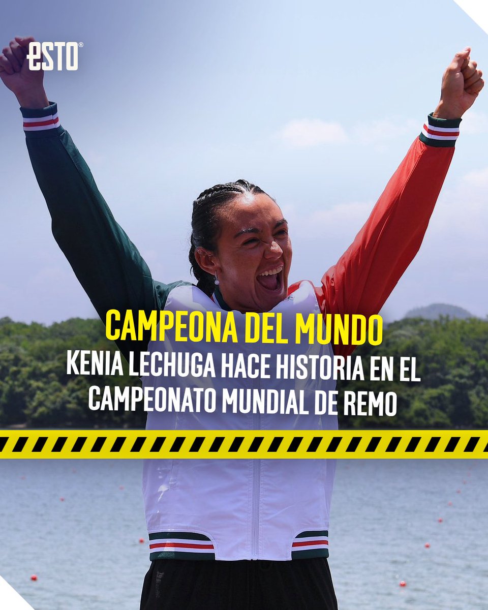 estoenlinea's tweet photo. ¡Grítalo, presúmelo, vívelo! 🤩

Señores, Kenia Lechuga es histórica. La mexicana es campeona del mundo. Sí, conquistó el oro en la prueba LW1x. ❤️🇲🇽

Hoy estamos ante un hecho para aplaudirse. Kenia demostró ser la mejor desde el principio hasta el final.

📸: COM https://t.co/lPW4hAaxsp