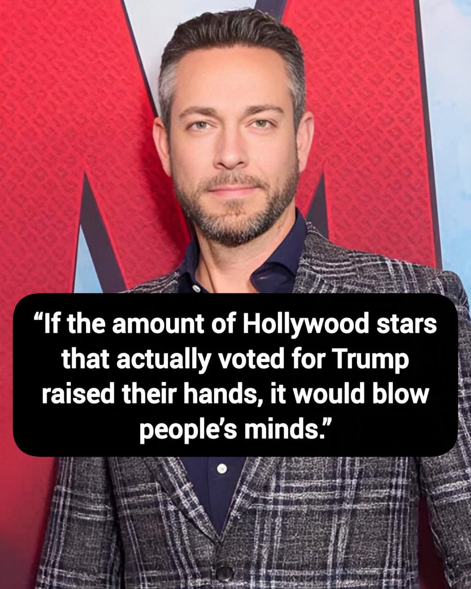 DavidJHarrisJr's tweet photo. Zachary Levi: “If the amount of Hollywood stars that actually voted for Trump raised their hands, it would blow people’s minds.”

Thoughts? https://t.co/dMeyoct8gQ
