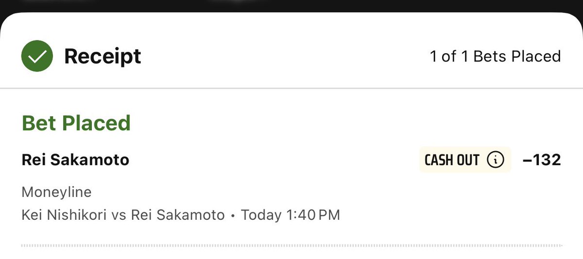 GorkhaBets's tweet photo. 🎾 Rei Sakamoto ML -132 ⚔️

young Sakamoto over Nishikori. taking the rising arm to get it done 🔥

#Tennis #TennisPicks #GamblingTwitter #SportsBetting #BettingTwitter https://t.co/bXta2mItkU