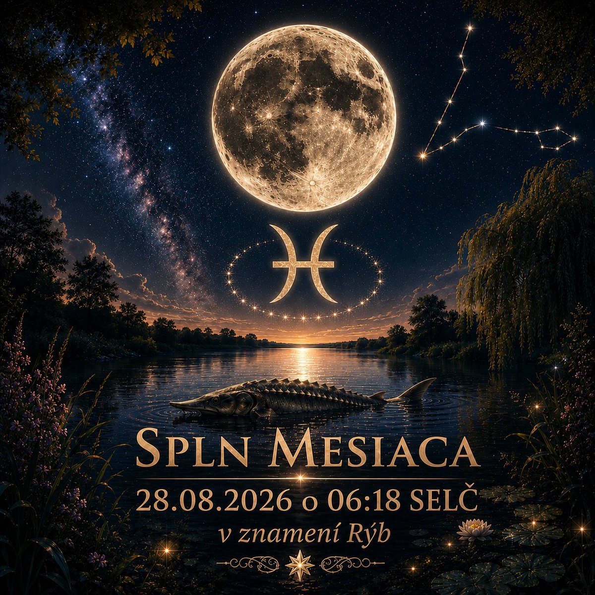 WhiteMagicHelp's tweet photo. 🌕 SPLN MESIACA V ZNAMENÍ RÝB ♓ – JESETEROVÝ SPLN 🐟
📅 Piatok 28. augusta 2026 o 06:18 SEČ

https://t.co/VXXIYFDi8I

Spln Mesiaca v znamení Rýb prináša energiu citlivosti, intuície a súcitu. Ryby sú znamením snov, duchovna a spojenia so všetkým živým a osvetľujú otázku: Kto som za hranicami svojho ega a ako sa môžem odovzdať prúdu lásky, ktorý nás všetkých spája? 🌊🌕

Augustový Jeseterový spln dostal svoj názov od pôvodných obyvateľov Severnej Ameriky, ktorí práve v tomto období lovili v jazerách hojnosť veľkých jeseterov. Jeseter je pradávna ryba z hlbín – symbol dávnej múdrosti, hojnosti a odvahy ponoriť sa do vlastných hĺbok. Tento rok spln navyše sprevádza hlboké čiastočné zatmenie Mesiaca (Zem zatieni takmer 96 % mesačného kotúča) – a zatmenia sú odpradávna vnímané ako mocné brány premeny, ukončení a hlbokého vnútorného očistenia. 🐟🌒🌕

Tento spln môže ukázať:
– kde sa potrebujeme ponoriť do hĺbky a počúvať svoju intuíciu,
– kde nás staré rany, ilúzie a pripútania volajú, aby sme ich odovzdali a pustili,
– kde sa príliš uzatvárame a bránime prúdu citov,
– kde nás volá súcit, sny a spojenie s dušou a so všetkým živým.

✨ Magické odporúčania pre tento spln:

🌊 Sila citlivosti & odovzdanie sa prúdu
Ryby nás vedú k intuícii, súcitu a dôvere v prúd života. V spojení so zatmením je to mimoriadne silný čas na uzdravenie starých emócií, odpustenie a rozpustenie toho, čo nám už neslúži.

Pýtaj sa:
♓ Čo mi hovorí moja intuícia, keď stíšim rozum?
♓ Ktoré staré rany, ilúzie a pripútania som pripravený/á odovzdať a pustiť?
♓ Kde sa bránim svojim citom a kde ich potrebujem nechať voľne prúdiť?
♓ Akému súcitu, snu a spojeniu sa chcem otvoriť?

🕯️ Rituál odovzdania a uzdravenia
Priprav si striebornú alebo morsko-modrú sviečku, papier a pero.

Zapáľ sviečku a na jednu stranu papiera napíš všetko, čo ťa emočne ťaží a čo chceš pod týmto zatmením odovzdať a pustiť, a na druhú stranu sny, súcit a spojenie, ktoré chceš pozvať do svojho života. Predstav si, ako sa ako jeseter potápaš do pokojných hlbín, staré sa rozpúšťa vo vode a ty sa vynáraš čistý/á a ľahký/á.

Povedz:

„Odovzdávam prúdu života všetko, čo ma už ťaží.
Ctím si svoju citlivosť, svoju intuíciu a svoju dušu.
Otváram sa súcitu, láske a spojeniu so všetkými bytosťami.“ 🌕🐟✨

🌿 Bylinky: jazmín (intuícia a sny), medovka lekárska (upokojenie emócií), šalvia (očista priestoru – obzvlášť dôležitá pri zatmení).
💎 Kamene: mesačný kameň, akvamarín, ametyst a labradorit – pre intuíciu, upokojenie emócií a ochranu počas zatmenia.

🧘‍♀️ Meditácia pri jeseterovom splne:
Predstav si, že sa vznášaš na hladine pokojného mora ožiareného splnom. Voda ťa jemne nesie a nad tebou sa klenie hviezdna obloha. Každým nádychom prijímaš pokoj, súcit a jemné svetlo Mesiaca. Každým výdychom odovzdávaš vode staré emócie, rany a ilúzie a cítiš, ako sa rozpúšťajú. Keď tieň zatmenia prejde a svetlo sa vracia, vnímaš, že hranice medzi tebou a oceánom miznú – si spojený/á so svojou dušou aj so všetkými bytosťami, ktoré zdieľajú toto svetlo. 🐟🌊🌕

https://t.co/HynGF5dHtK
https://t.co/GkqrGcgwCu

🎥 Odporúčanie na rituálnu prácu:
Ako správne využívať vydymovanie – od vonných olejov cez meditáciu až po bielu mágiu (očista priestoru je pri zatmení obzvlášť silná) ✨
https://t.co/7zzabxWnoA

💞 Odporúčanie na prácu so splnom:
Ryby sú znamením lásky, súcitu a jednoty s dušou. Ak sa počas tohto zatmenia chceš spojiť so svojím srdcom, s Matkou Zemou aj s Božskou láskou, ktorá nás všetkých spája, môže ti pomôcť Meditácia: Mágia lásky:
https://t.co/aaZeNQ9bbf

💬 Afirmačné slová:

„S láskou prijímam svoju hĺbku a citlivosť.
Dôverujem svojej intuícii a prúdu života.
Púšťam staré rany a odovzdávam ich svetlu.
Každý nádych ma spája s mojou dušou a s láskou, ktorá spája nás všetkých.“ ♓🌕

🌀 Technika „Matrix mi hovorí, že…“

Táto technika pomáha uvedomiť si obmedzujúce a negatívne presvedčenia, ktoré nás brzdia, a vedome ich preformulovať na podporujúce a pozitívne nastavenie mysle.

„Matrix mi hovorí, že svoje emócie musím skrývať a byť stále silný.“

➡️ „Moja citlivosť je mojou silou. Keď cítim a odovzdávam sa prúdu, uzdravujem seba aj svet okolo seba.“

https://t.co/U0rdJNfYWL

🌕 Záver:
Jeseterový spln v Rybách, umocnený zatmením, nás pozýva odovzdať staré rany a ilúzie, ponoriť sa do hĺbky vlastnej duše a znovu sa spojiť so súcitom, intuíciou a láskou, ktorá nás všetkých spája. Keď nájdeme odvahu odovzdať sa prúdu, staré sa rozpustí a my sa vynoríme uzdravení, ľahší a naplnení pokojom. 🐟♓🌕✨