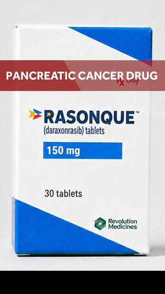 granlea2016's tweet photo. NOT A CURE!!!

The U.S. Food &amp; Drug Administration approved Rasonque (daraxonrasib) on 8/26/2026, as a groundbreaking daily pill to treat advanced pancreatic cancer. Developed by Revolution Medicines, this medication is the first broad RAS-targeted treatment for  deadly CANCER https://t.co/IyidF5lruW