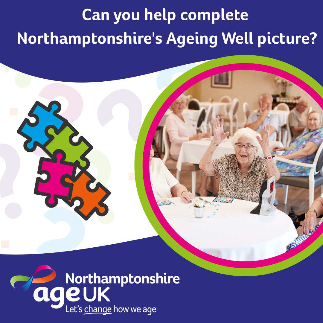 AgeUKNorthants's tweet photo. 📣 Calling #Northamptonshire health, care, voluntary &amp; community organisations! Join our Ageing Well One Stop Shop on 01/09/26 and showcase your support for older people. Register by 11 Sept: ILS@ageuknorthants.org.uk #AgeingWell @WestNorthants @NNorthantsC @NHFTNHS @ICNorthants https://t.co/Bufp6F2B7w