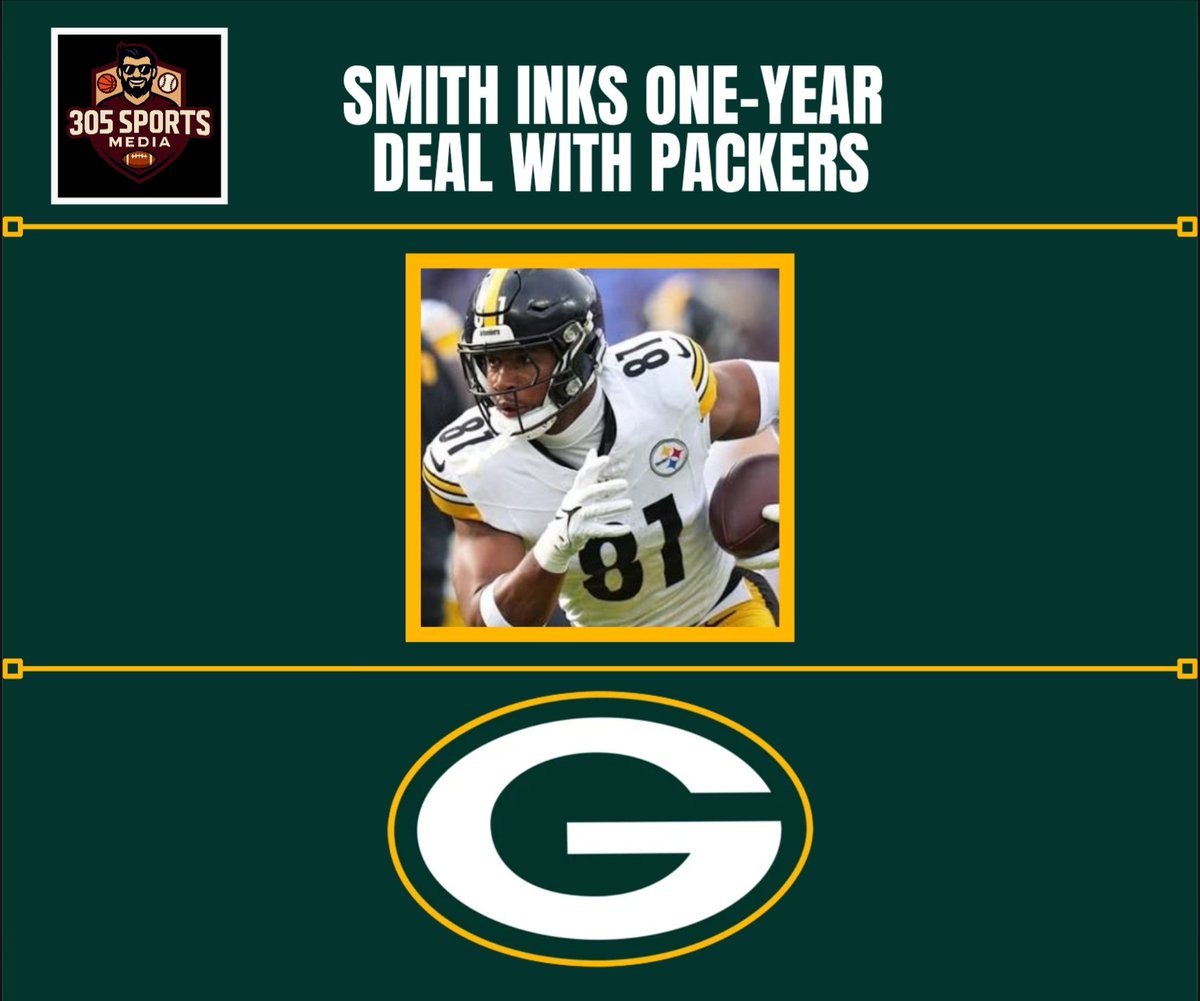 305SportsMedia's tweet photo. 🚨 NFL ALERT 🚨Jonnu Smith signs a one‑year deal with Green Bay, giving the Packers a proven veteran tight end while Musgrave and Kraft work back from injuries. Smith’s past Pro Bowl production makes him an immediate stabilizer for a thin TE room. 🏈 #GoPackGo https://t.co/IUOnQZrNQI