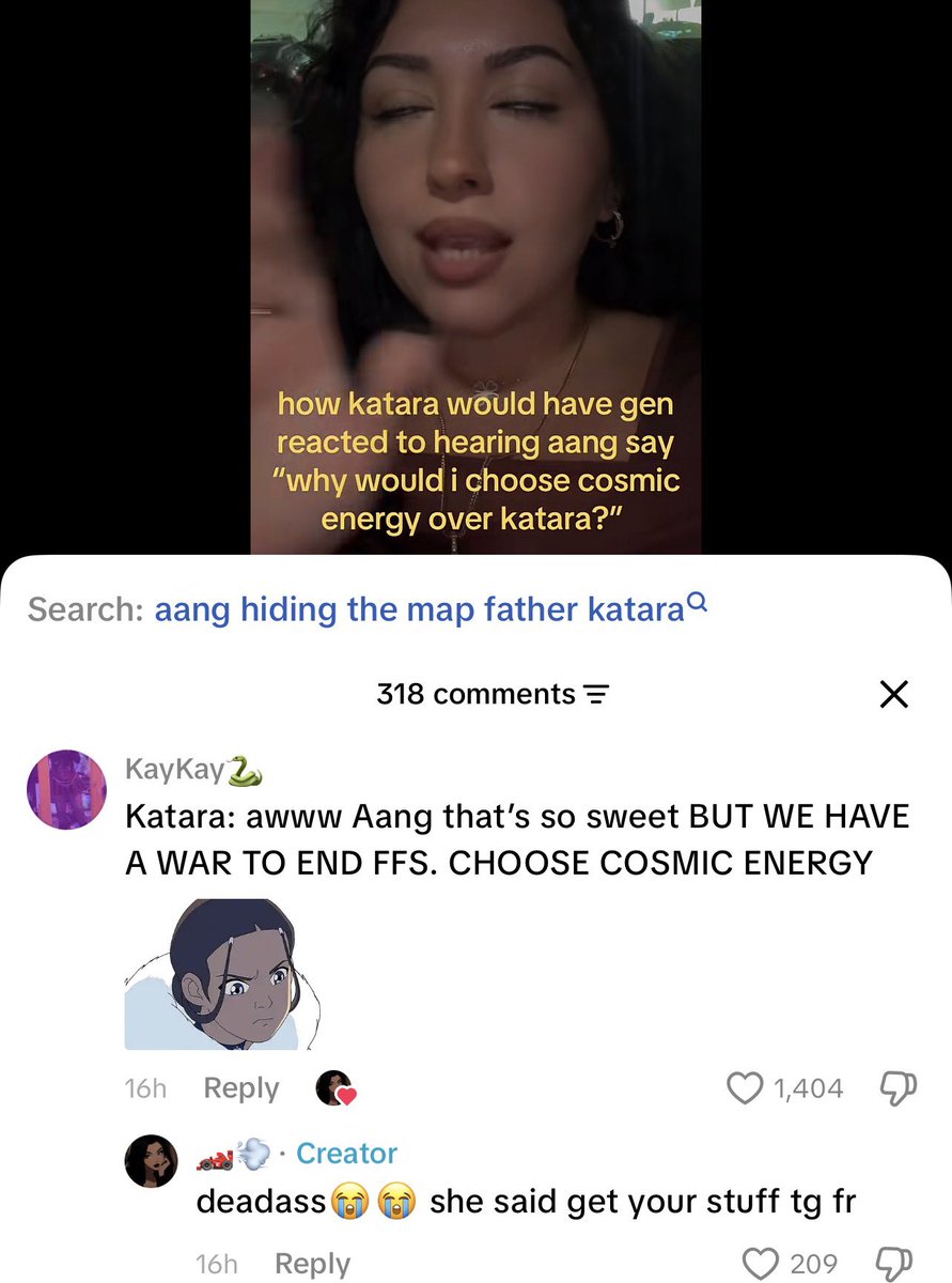 dedecaying's tweet photo. you people just don’t know katara like at all because when did she ever say anything resembling that even a little bit https://t.co/fv4J0AsG5U