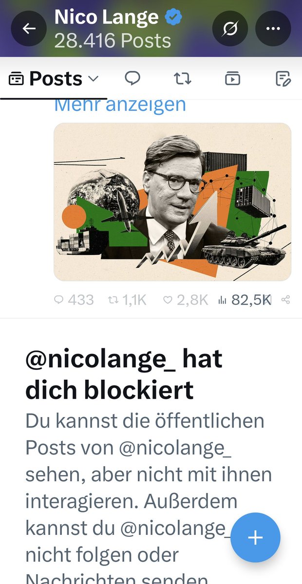 Ric1860's tweet photo. Wenn der Russophobe Ukrainische Kriegstrommler einen blockiert, hat man wohl alles richtig gemacht 🤷‍♂️😁
Es war mir eine Ehre 🙏😅 https://t.co/23U04bkhDy