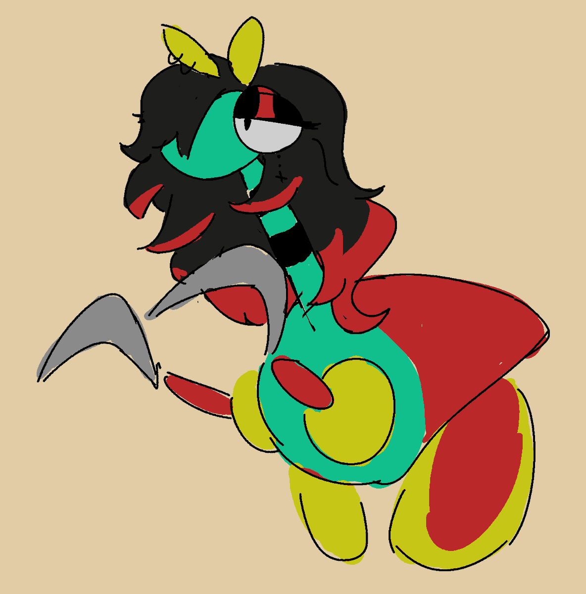 Sweguin7's tweet photo. kama-kama from sonic cd if she was a bad btich https://t.co/akOyZEbtbh
