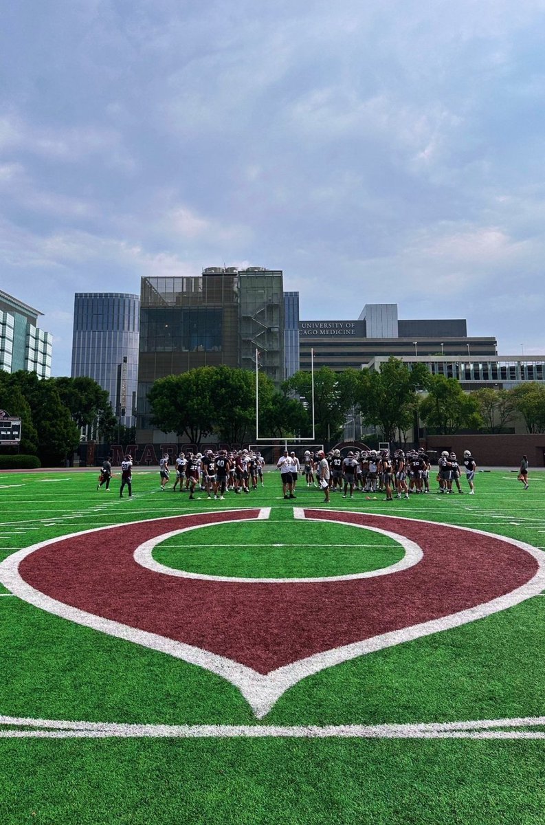 UChicagoFB's tweet photo. One more week till Kickoff 🏈

Go Maroons! https://t.co/lSdMRlazAX