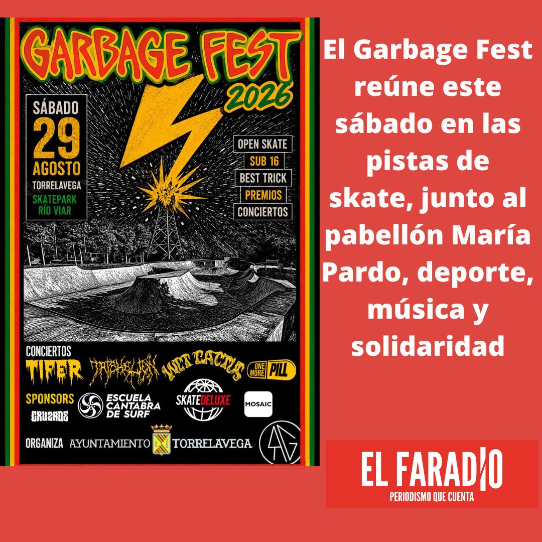 elfaradio's tweet photo. El Garbage Fest reúne este sábado en las pistas de skate, junto al pabellón María Pardo, deporte, música y solidaridad
https://t.co/NsYzoNefYM
#Creadores #Festival #Torrelavega https://t.co/ORAwGHSCXy