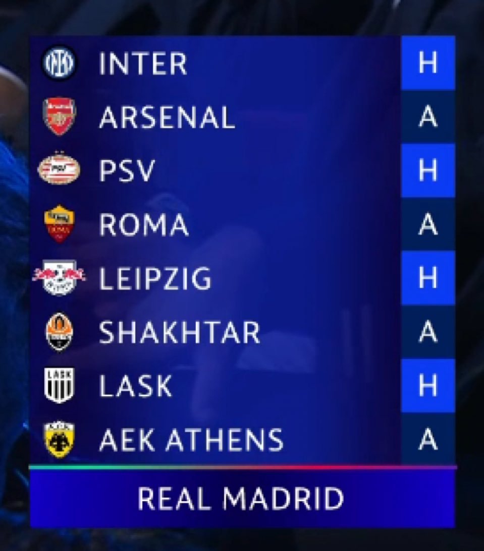 CentralDoYamal's tweet photo. Os adversários do Real Madrid kkkkkkkkkk

É o Palmeiras da Europa mesmo https://t.co/eZjmzGIzMi