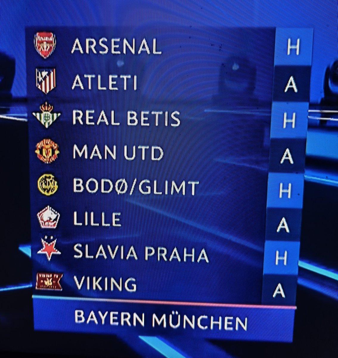 iMiaSanMia's tweet photo. OFFICIAL: Bayern's UCL league phase fixtures https://t.co/bUX07rvDsg