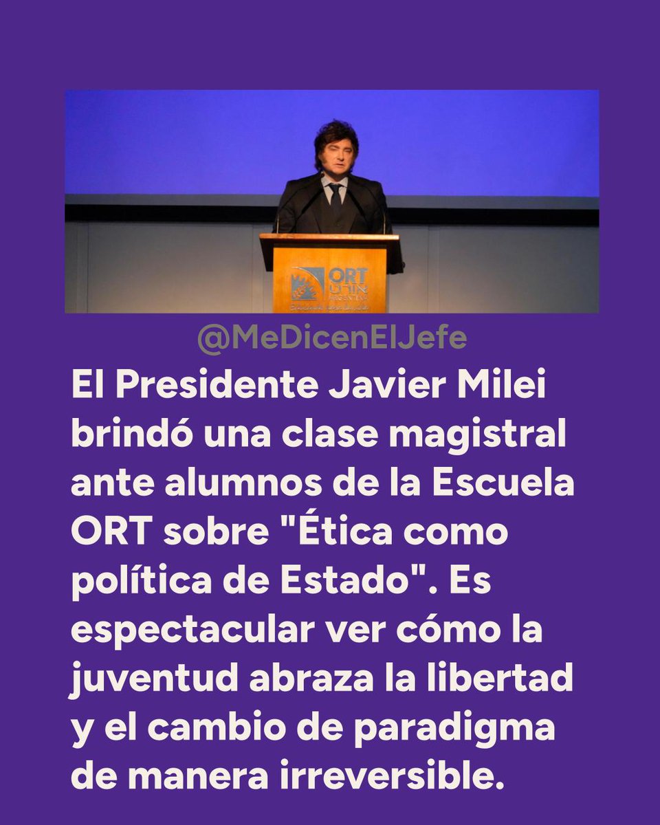 mediceneljefe's tweet photo. La juventud escucha de primera mano la defensa de la propiedad privada y la libertad individual expuesta por @JMilei. El futuro de la Patria se construye con verdad y mérito. VLLC!!! https://t.co/SzHFiqyava