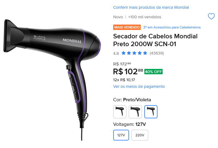 promos_cupons's tweet photo. Mercado Livre Loja Oficial + Frete Grátis!

Opa! Secador barateza!

Secador de Cabelos Mondial Preto 2000W SCN-01

👇LINK:
https://t.co/mDBVdRHmpc

🚫de R$ 172,90❌
✅ por apenas R$ 102,88 a vista!🔥

Siga a página e salva o post pra não perder nada!

#mercadolivre #CUPOM #CUPOMmercadolivre #PROMOÇÃO #Desconto #promoscupons