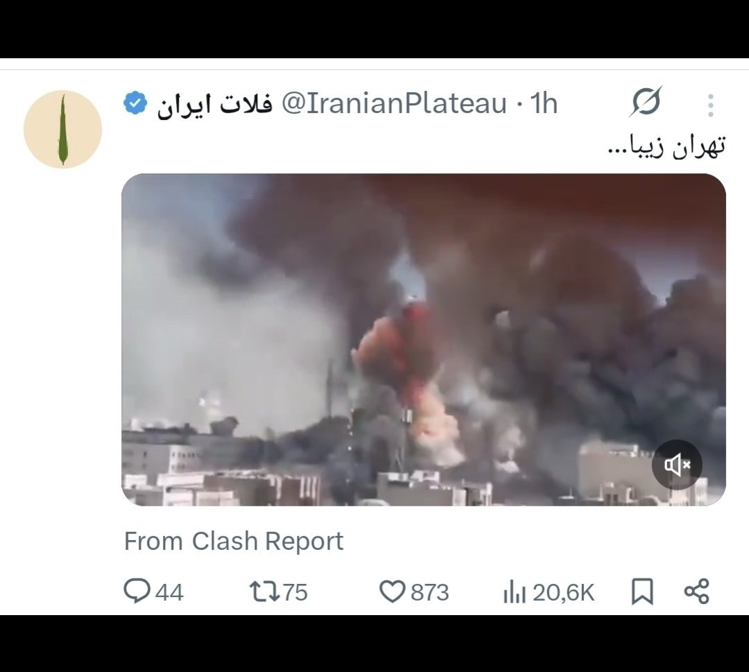 Iranland7's tweet photo. دنیای عجیببه

از بمباران ایران و کشته شدن مردم خوشحال بود، حالا نگران جیب مردم ایران شده.

به هر کی بگی،فکر می‌کنه اسم صفحه فلات اسرائیله

کشوری که زیرساختی براش نمونده و هر کس یه گوشه‌ش روگرفته،ویزاکارت شده دستاورد.اگه همه‌چیز خوبه، چرا سوری‌ها برنمیگردن و دنبال فرار از سوریه‌ن؟ https://t.co/BA7ZYRCtN0