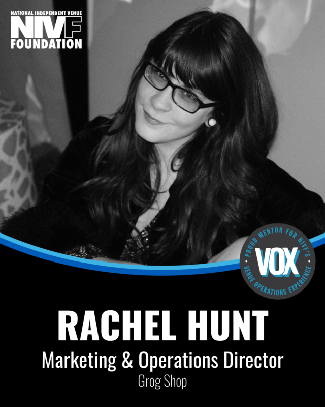 NIVFdotorg's tweet photo. Please give a warm welcome to our final mentor for the 2026 VOX cohort, Rachel! Rachel is from Cleveland, Ohio, and is the Marketing and Operations Director at Grog Shop. https://t.co/BKHkPp2qZ0