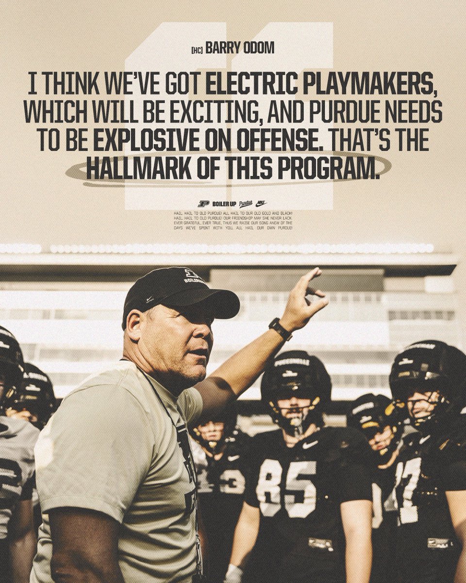 BoilerFootball's tweet photo. The hallmark of this program is explosive offense 🗣️

Catch Episode 1 of Boiler Room: Purdue Football All-Access ⬇️

📺 https://t.co/qVsIcwYhyv https://t.co/jLMRVgWip8