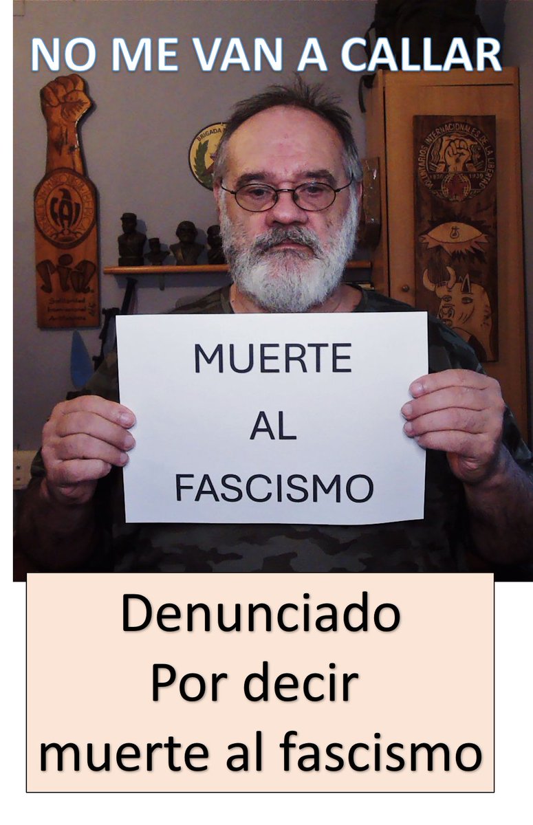 antolinpulido1's tweet photo. denunciado por lo penal por decir muerte al fascismo
que se sepa los fiscales que tenemos https://t.co/BQuJ6KlSgy