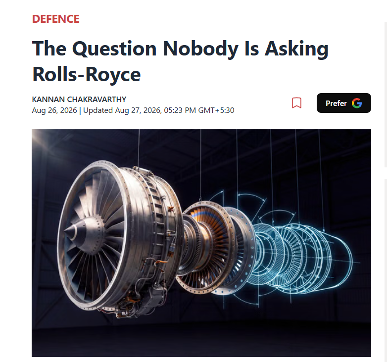 Normal_2610's tweet photo. 3 foreign engine makers are pitching India for AMCA fighter engine  - A Must Read Insight :)

GE transfers 80% manufacturing know-how for F414 but keeps engine control software and design authority. Safran offers to co-develop new 120 kN engine with 100% Indian IP, but Safran has never built military engine at that power level. 

Rolls-Royce promises full transfer and Indian IP ownership but has not said which engine parts Indian engineers would design. Same words, very different deals. What matters is not who promises transfer. 

It is who lets Indians design specific modules

Why does module-level design matter so much? Because engineers only learn what they are responsible for building from scratch. When you design something, you pick materials, run tests, read failures, fix problems, test again. 

That is how knowledge transfers. If India only manufactures parts from foreign process sheets, it gets production skill without understanding why those designs work. That difference, know-how versus know-why, decides whether India can design its own next-generation engine or stays dependent forever. 

GTRE asked this in January 2025. No company has answered with module-level schedules

India has proof this works. ISRO received French rocket engine tech in 1974 and put its own engineers inside French labs doing real work. Today ISRO runs Vikas engine independently with 58+ missions. 

Bharat Forge imported Austrian gun design, bought entire Swiss artillery factory, shipped it to India. Worked because Bharat Forge had 60 years of metallurgy. PTC Industries now makes single crystal turbine blades for GTRE. 

Same lesson every time. Transfer works when Indian engineers design and fail and redesign. Not when they receive finished drawings.

https://t.co/xkt6GZZ0cJ