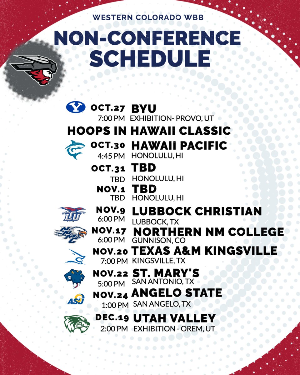 westerncowbb's tweet photo. Non-conference is set. Mark your calendars. See you then. Check the link in our bio for more details! https://t.co/h4bfqVAIlz