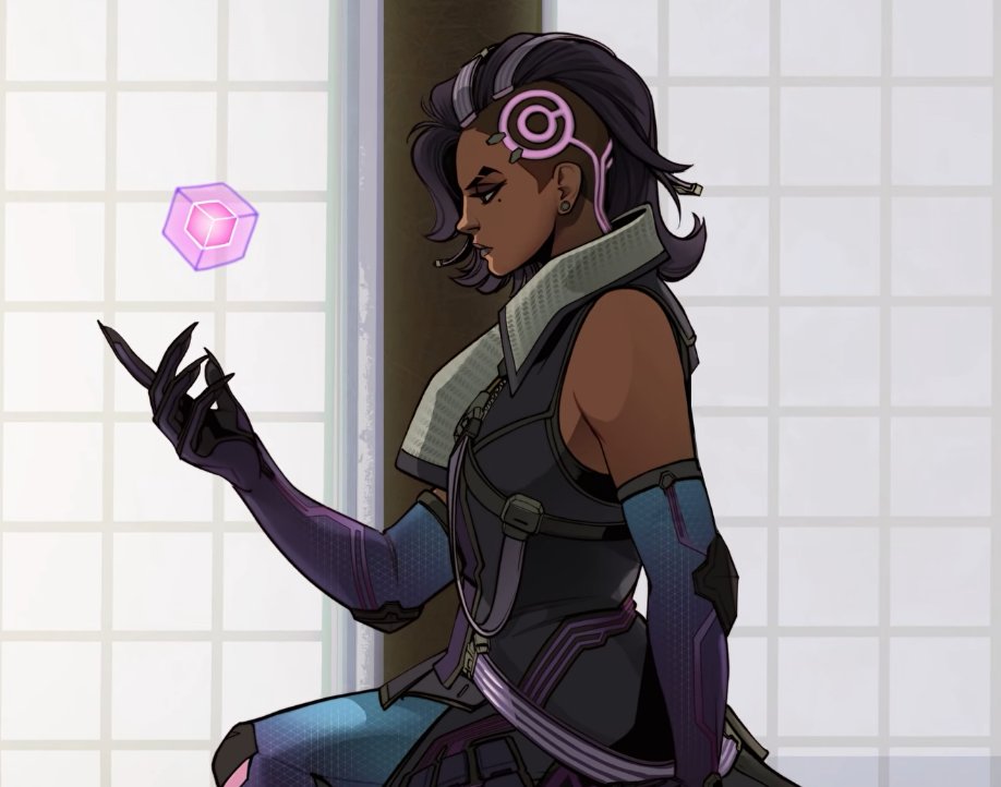 pampurins's tweet photo. Sombra is my goat and the realest from old Talon, Widow and Reaper are back since they need the help but Sombra is back because she wants to rescue Sigma, i love her. https://t.co/8zYPlaFZpa