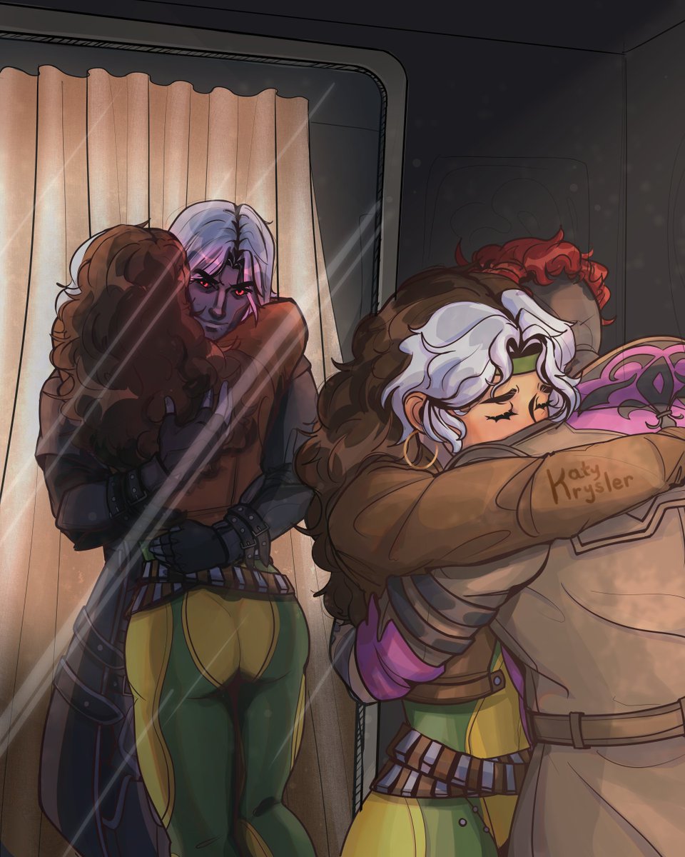 KatyKrysler's tweet photo. "Some things... they be deeper than skin"
Gambit's design was inspired in his comic appearance and that one Rivals mod
#romy #rogue #gambit #xmen97 #marvelrivals https://t.co/o13nOElO3u
