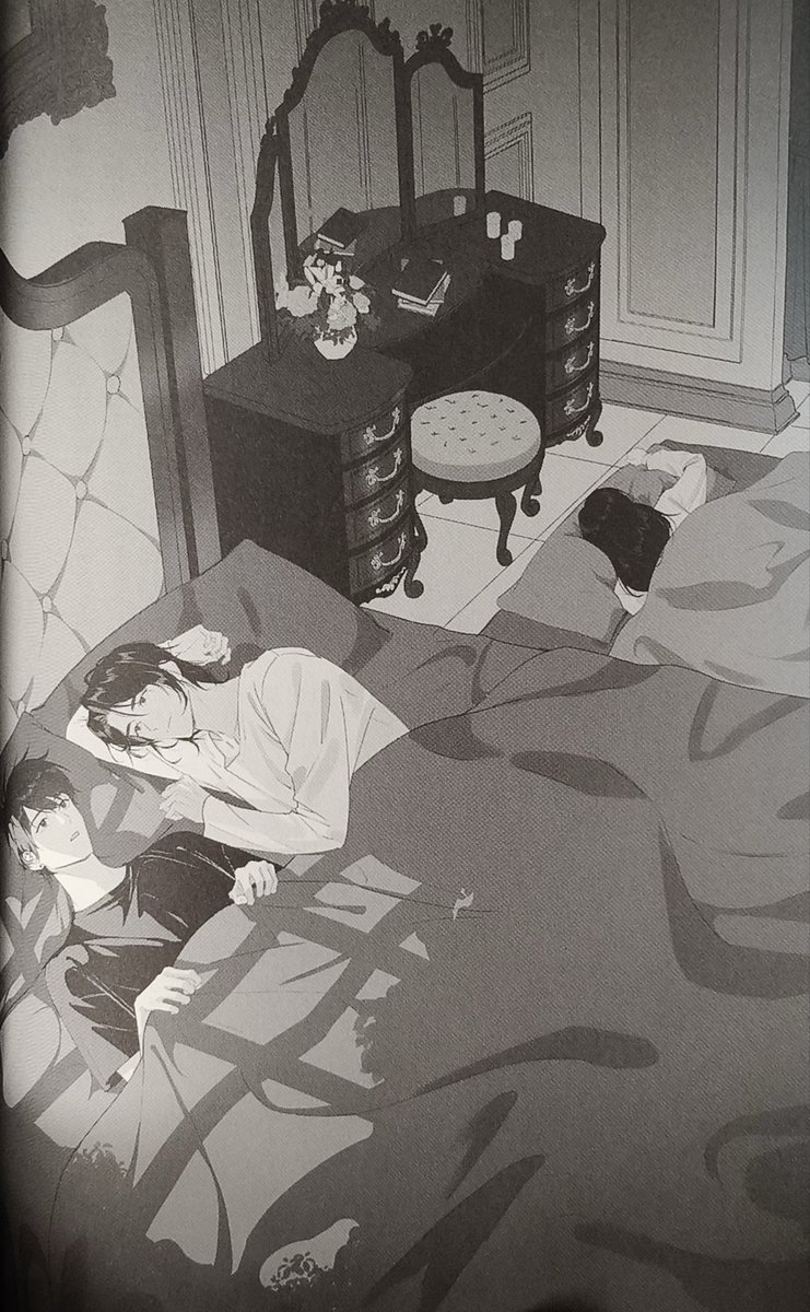 kookie97monster's tweet photo. the duality of NanQiu is actually insane 😭 they’ll sleep tangled up in the same bed like a married couple and then casually kiss at the dinner table with a whole room full of people watching like??? 😭 read KOD for the most shameless couple you’ll ever meet https://t.co/PSbzRhAokT