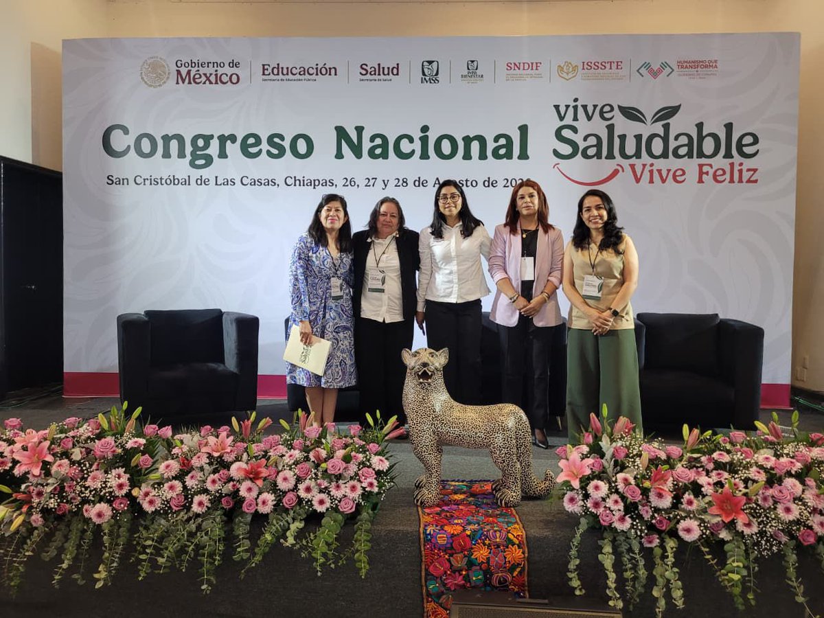 difgente's tweet photo. La #SúperLigaDeLaSalud ⚡️ llegó al Congreso Nacional Vive Saludable, Vive Feliz 🥗💙 en San Cristóbal de las Casas. 

A través del panel 💬 “Alimentar para Crecer” compartimos las acciones que realizamos desde el #GobiernoDeLaGente para promover hábitos saludables 🍓desde la infancia 👧🏻👦🏻. Hablamos de cómo una buena alimentación 🥑🍗 🍋 y pequeñas decisiones cotidianas pueden hacer la diferencia en la vida de niñas, niños y sus familias. 🧑‍🧑‍🧒‍🧒

#CuidamosALasFamilias