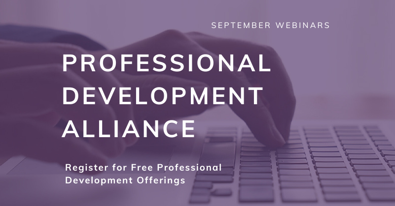 YourAtla's tweet photo. A new month signals a new list of free webinars! View and register for September offerings from the Professional Development Alliance at the link below.

https://t.co/8Z5vUiBJuA https://t.co/H5A8rIxSqr