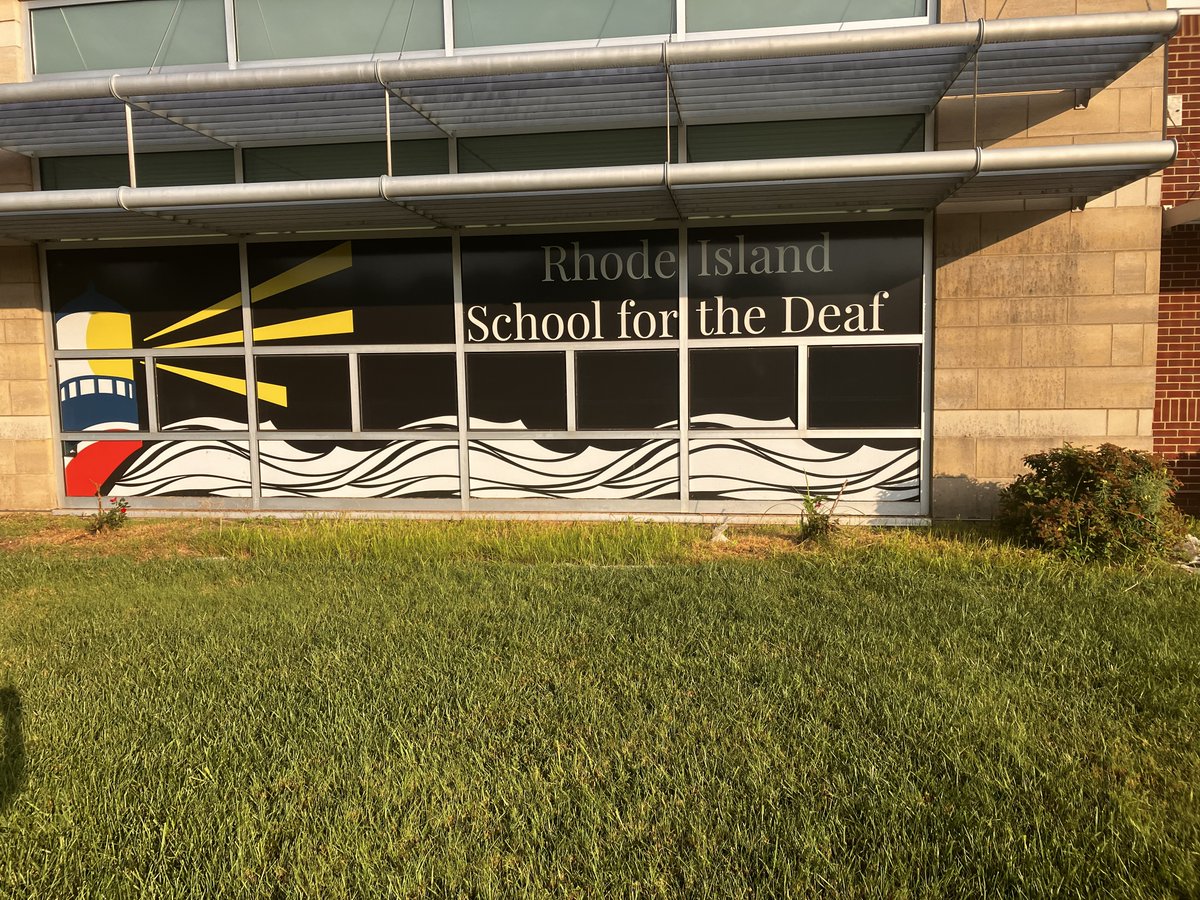 RIDeptEd's tweet photo. Another wonderful morning of #Back2SchoolRI visits! 📚 🍎 

Commissioner @AInfanteGreen was so excited to join educators and staff at the Rhode Island School for the Deaf to welcome back students and celebrate the 150th year of the school! 🎉 

#AttendanceMattersRI @RISDEAF https://t.co/UukJNcAChb
