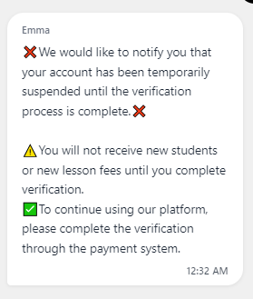 BladeFury1's tweet photo. My DA account got locked and they're forcing me to enter bank account information to verify my identity and unlock it if I want to continue using the site. No, thanks. https://t.co/5WD3eoDnpX
