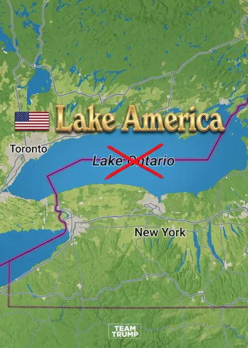Polymarket's tweet photo. BREAKING: Google Maps projected to officially rename Lake Ontario to "Lake America" following Trump's executive order. 

61% chance. https://t.co/EBakLxcJ4u