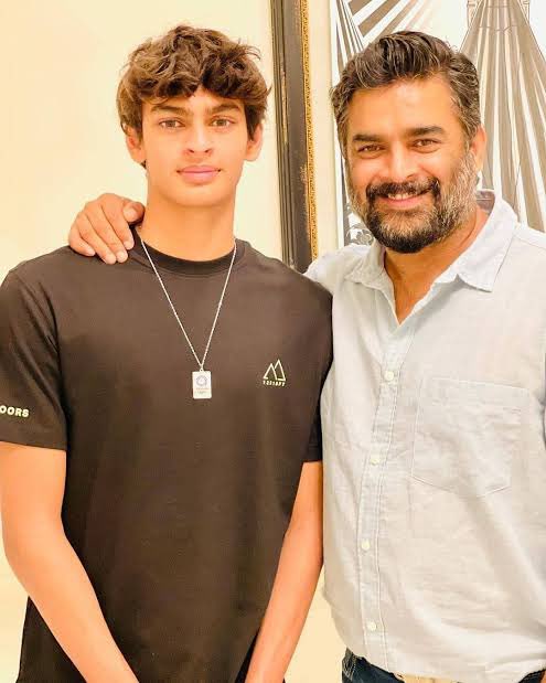 AjayKrishn50015's tweet photo. Vedaant Madhavan, son of South Indian actor Madhavan, will represent India in swimming at the Asian Games 2026! 

He is set to compete in the men’s 200m freestyle event. 🌊💪

#KheloIndia #AsianGames #TeamIndia https://t.co/Gen8eKfHSN