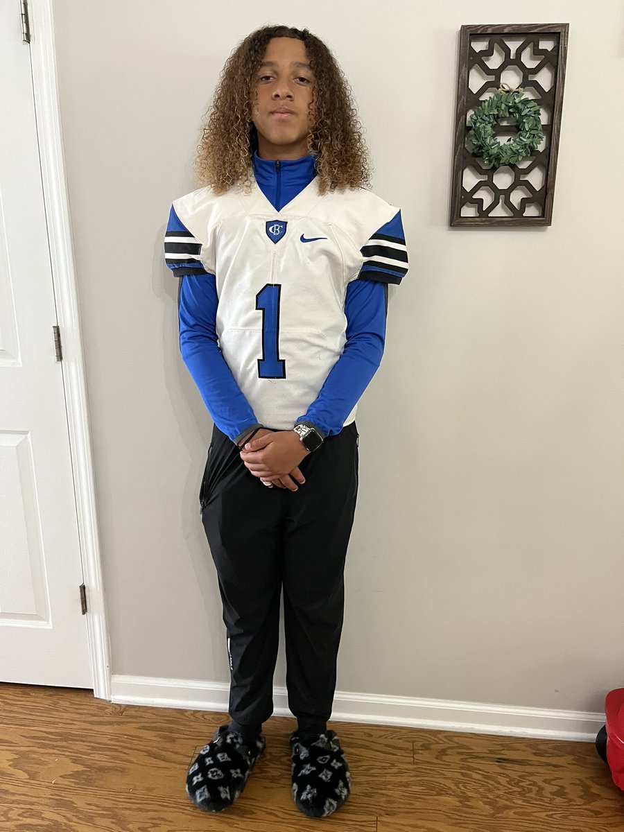 JaydenBurrousFB's tweet photo. First game of the season tonight ‼️ Class of 2032 #WideReceiver #StrongSafety #Ready https://t.co/W57pKsqGeN